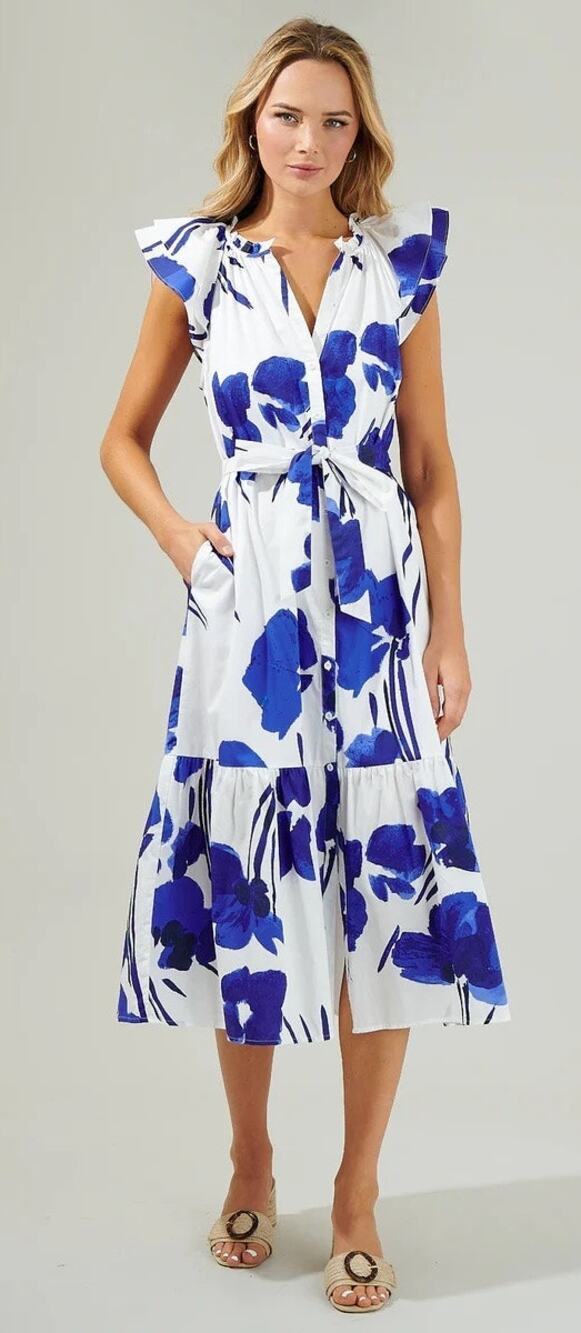 Baltic Born Blakely Button Dress women's size L
